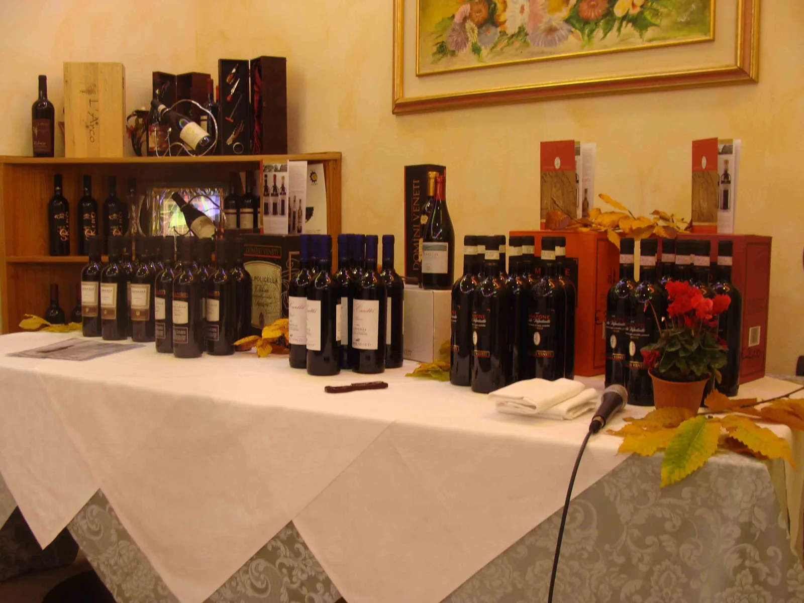 La sala pronta per il servizio