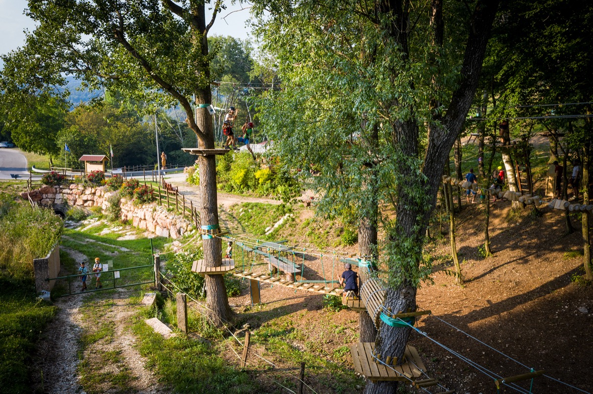 Veja Adventure Park, the treetop adventure park near the Ponte di Veja