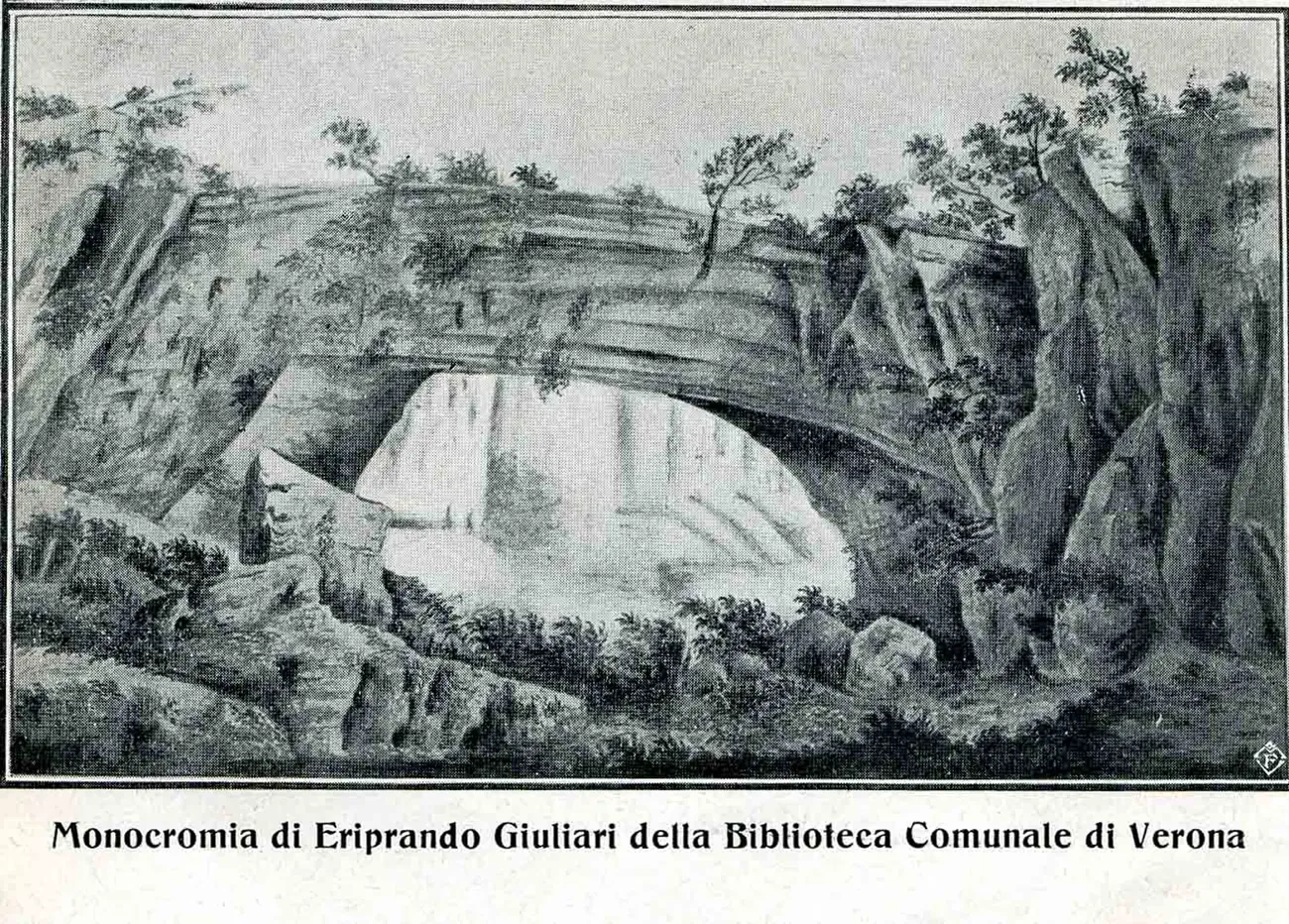 The Ponte di Veja in a monochrome image