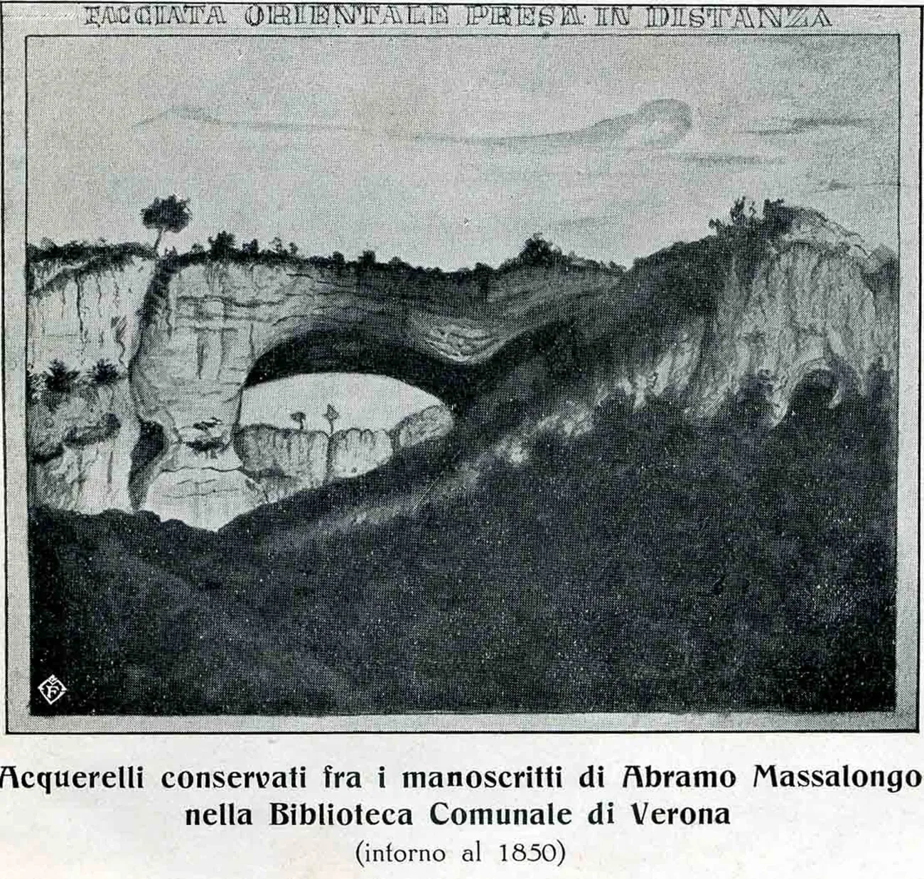 A watercolour depicting the Ponte di Veja