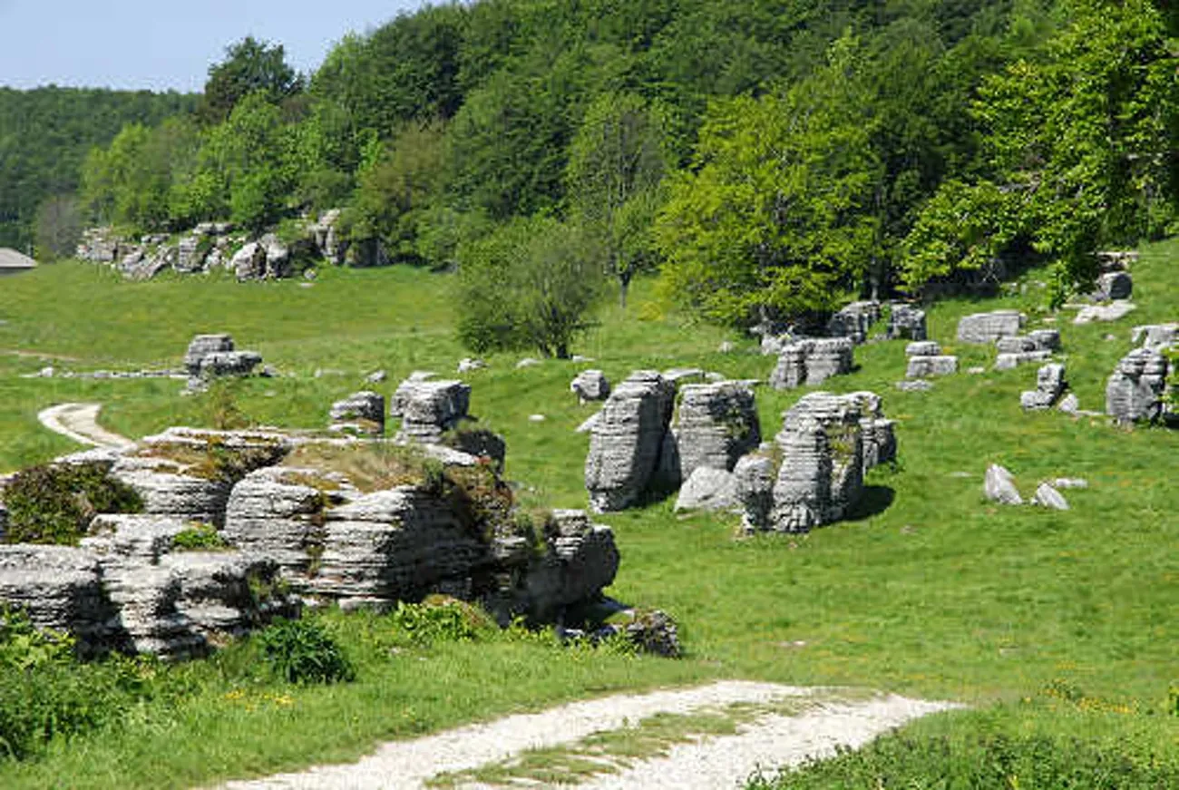 The Valle delle Sfingi, one of the karst landscapes of the Lessinia Park